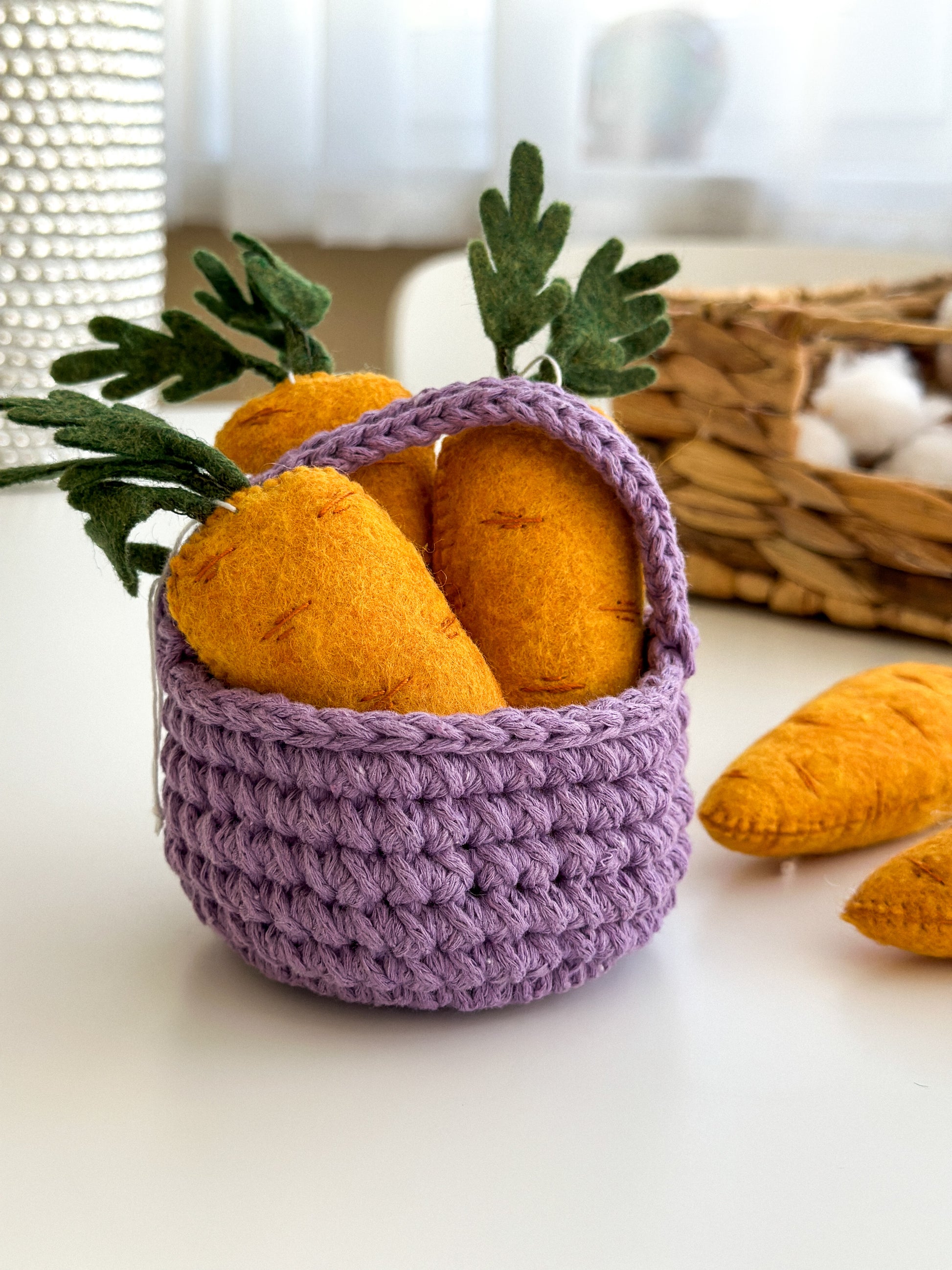 Easter carrot ornaments