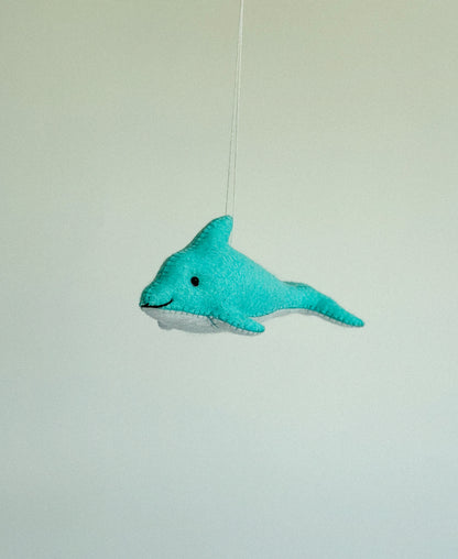 Handcrafted Felt Dolphin Ornament