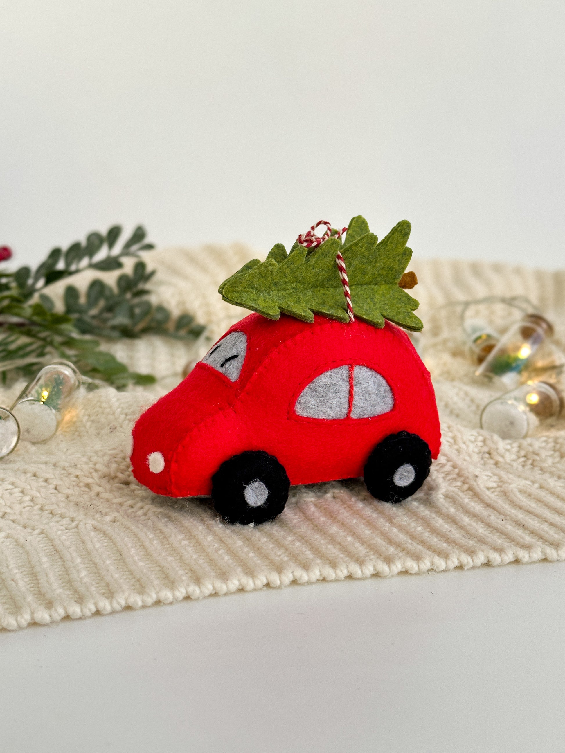 Car Christmas Ornament Felt