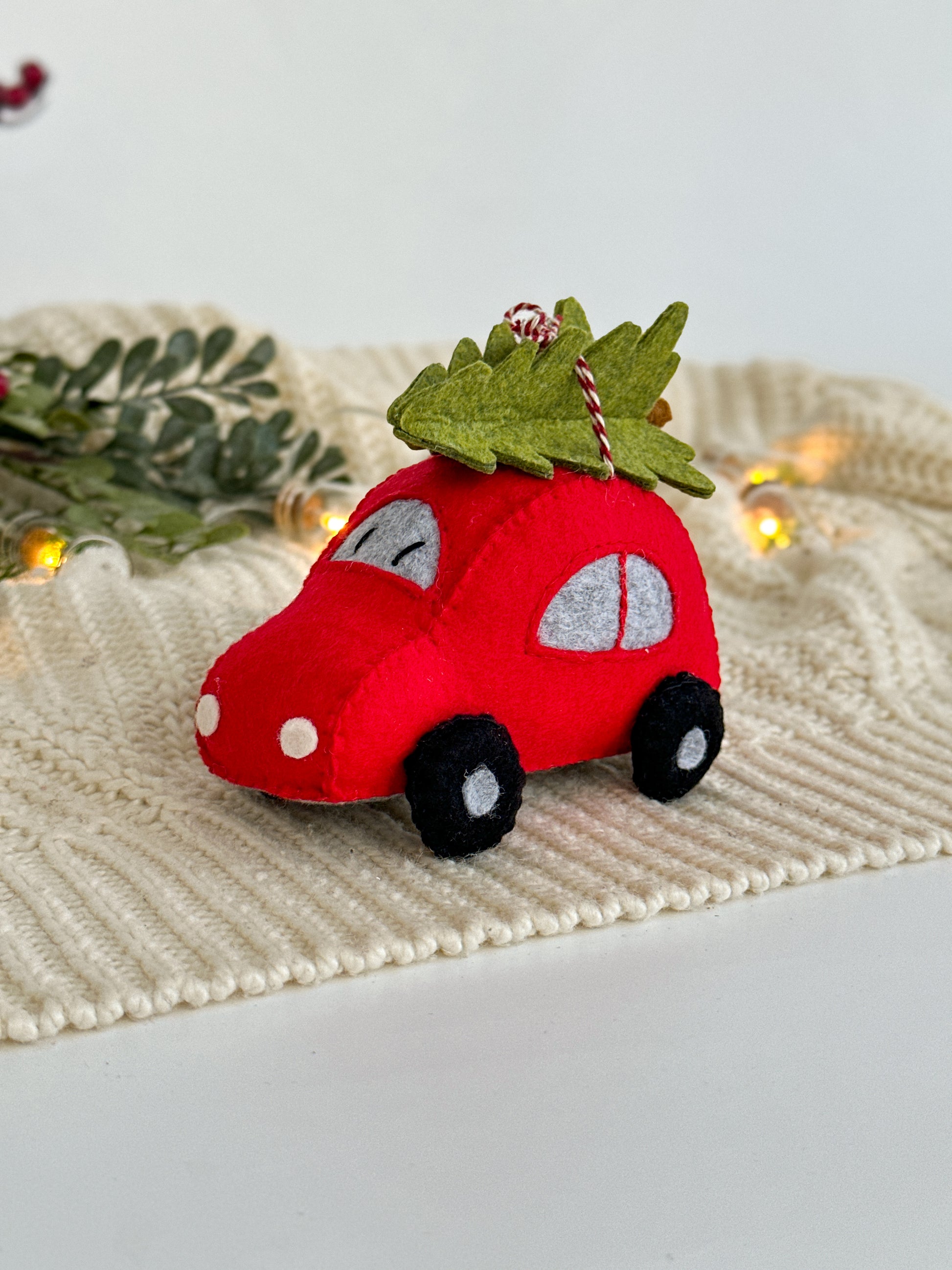 Car Christmas Ornament Felt