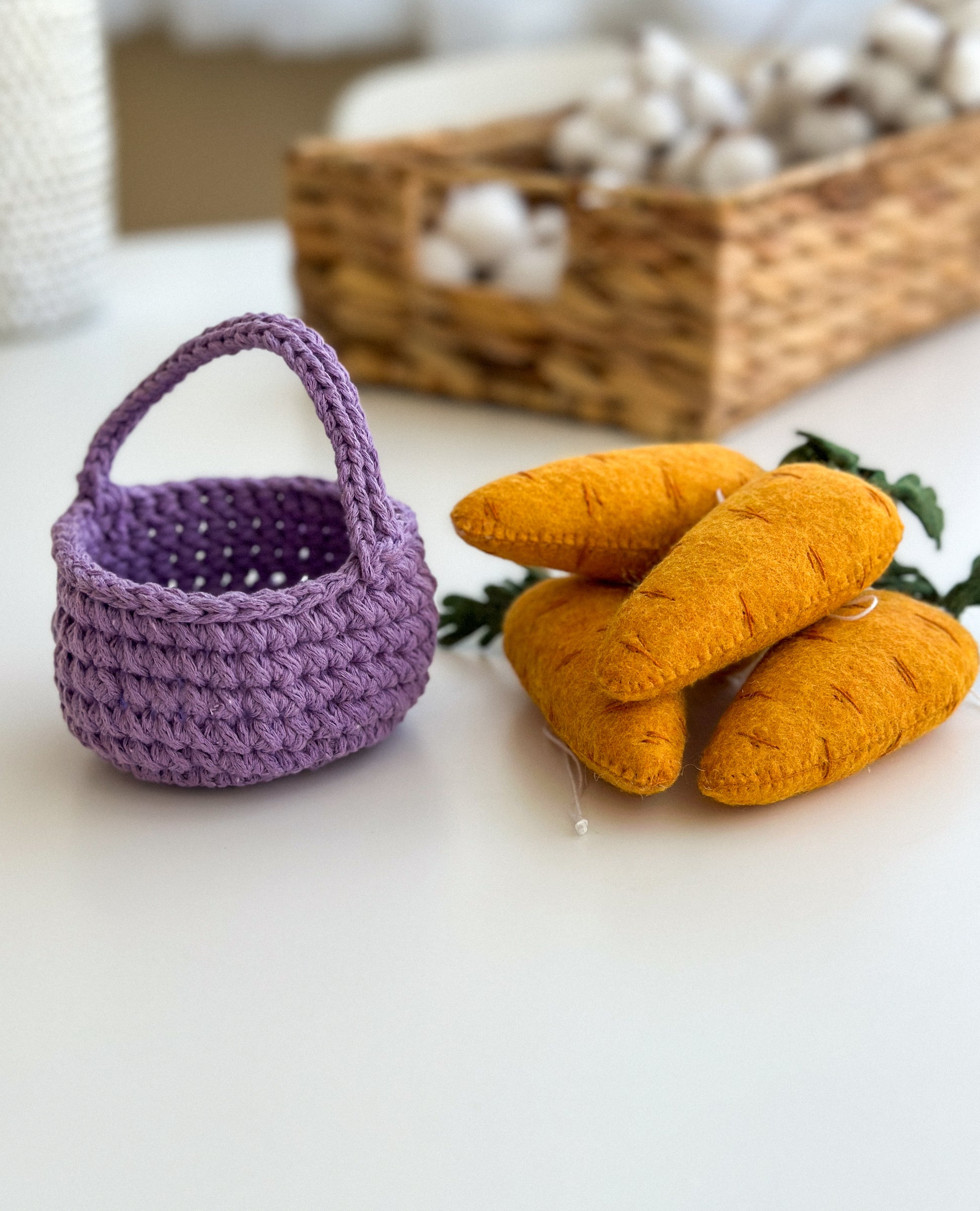 Easter carrot ornaments