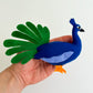 Handcrafted Felt Peacock Ornament