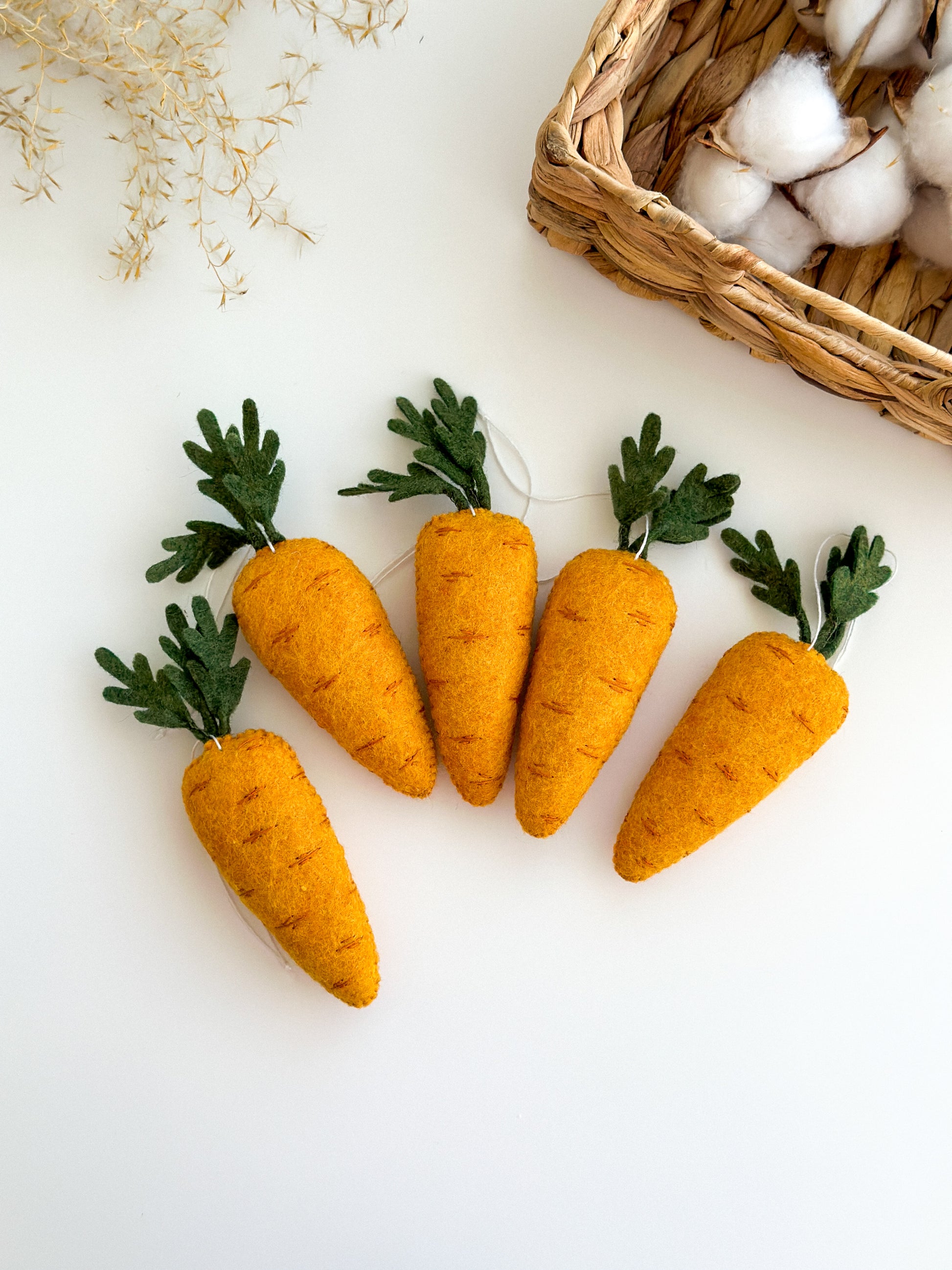 Easter carrot ornaments