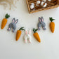 Easter bunny and carrot garland