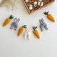 Easter bunny and carrot garland