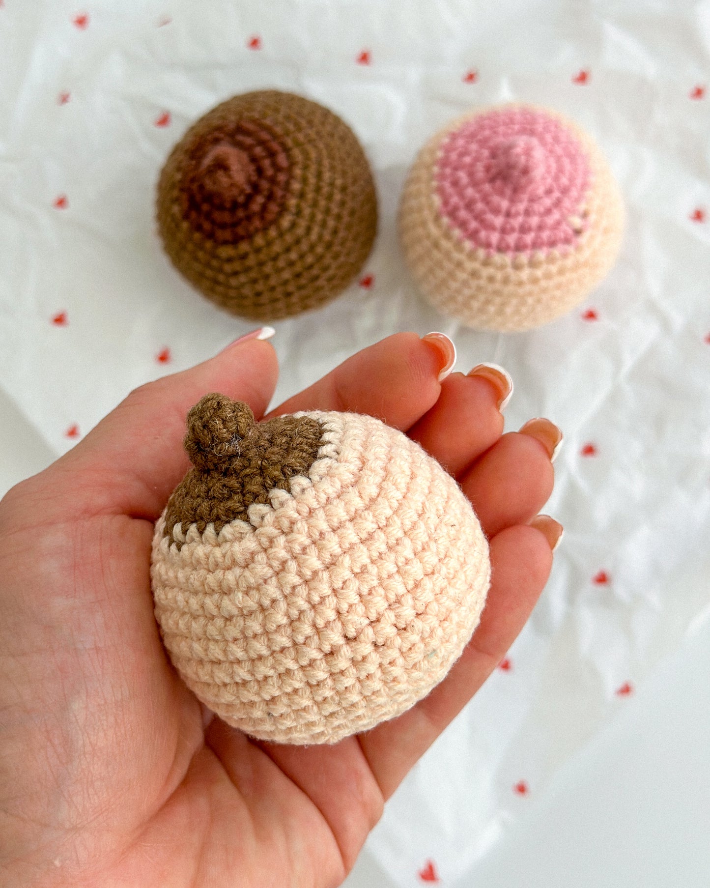 Crochet Breast |Handmade Valentine's crafts