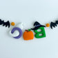 Halloween baby shower garland