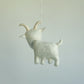 Handcrafted Felt Goat Ornament