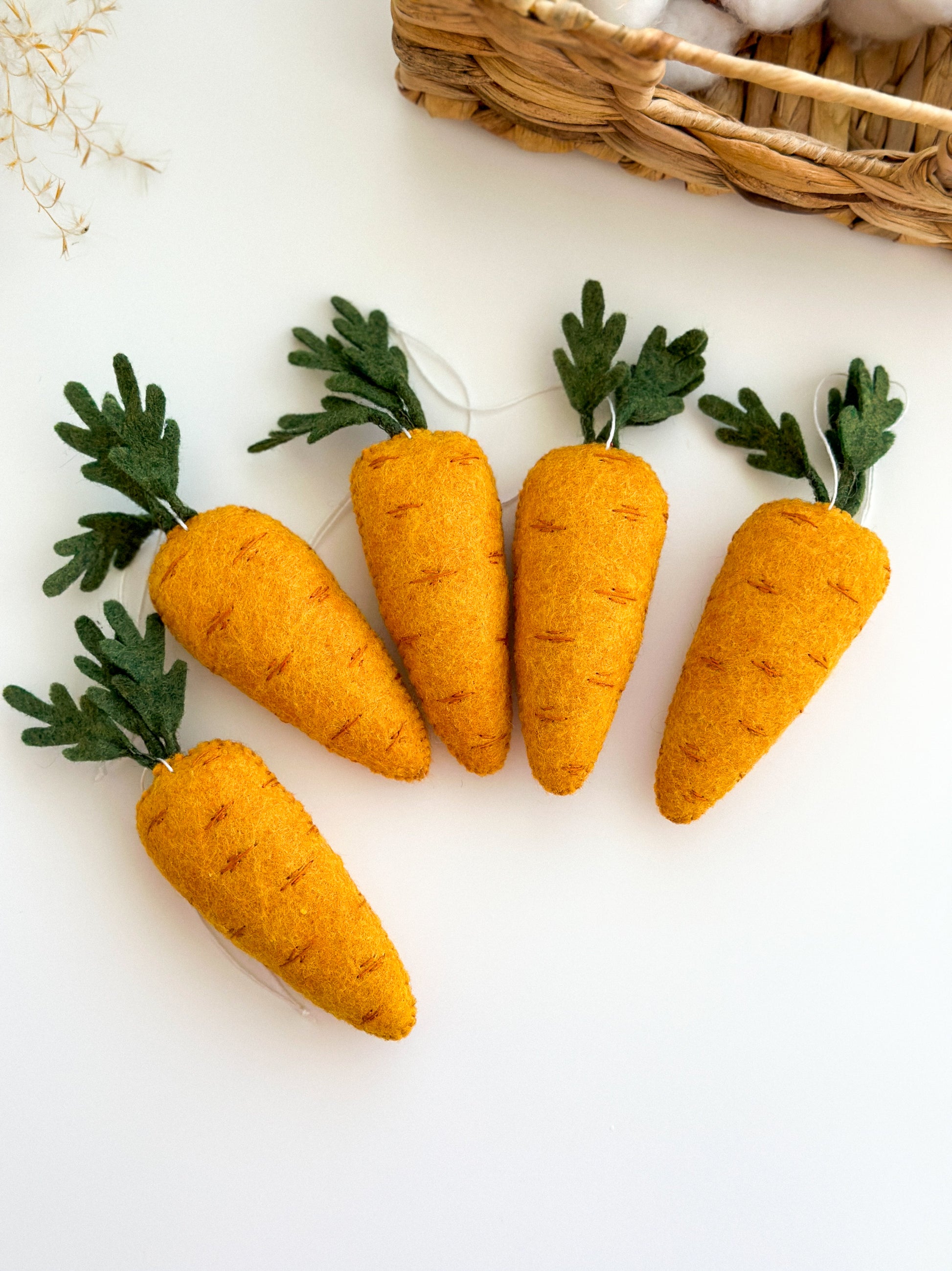 Easter carrot ornaments