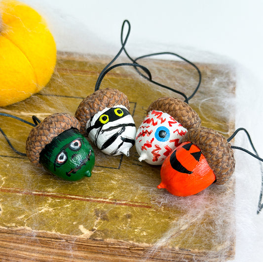  Halloween acorn ornaments