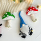 Christmas gnomes and mushrooms garland