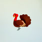Handcrafted Felt Turkey Ornament
