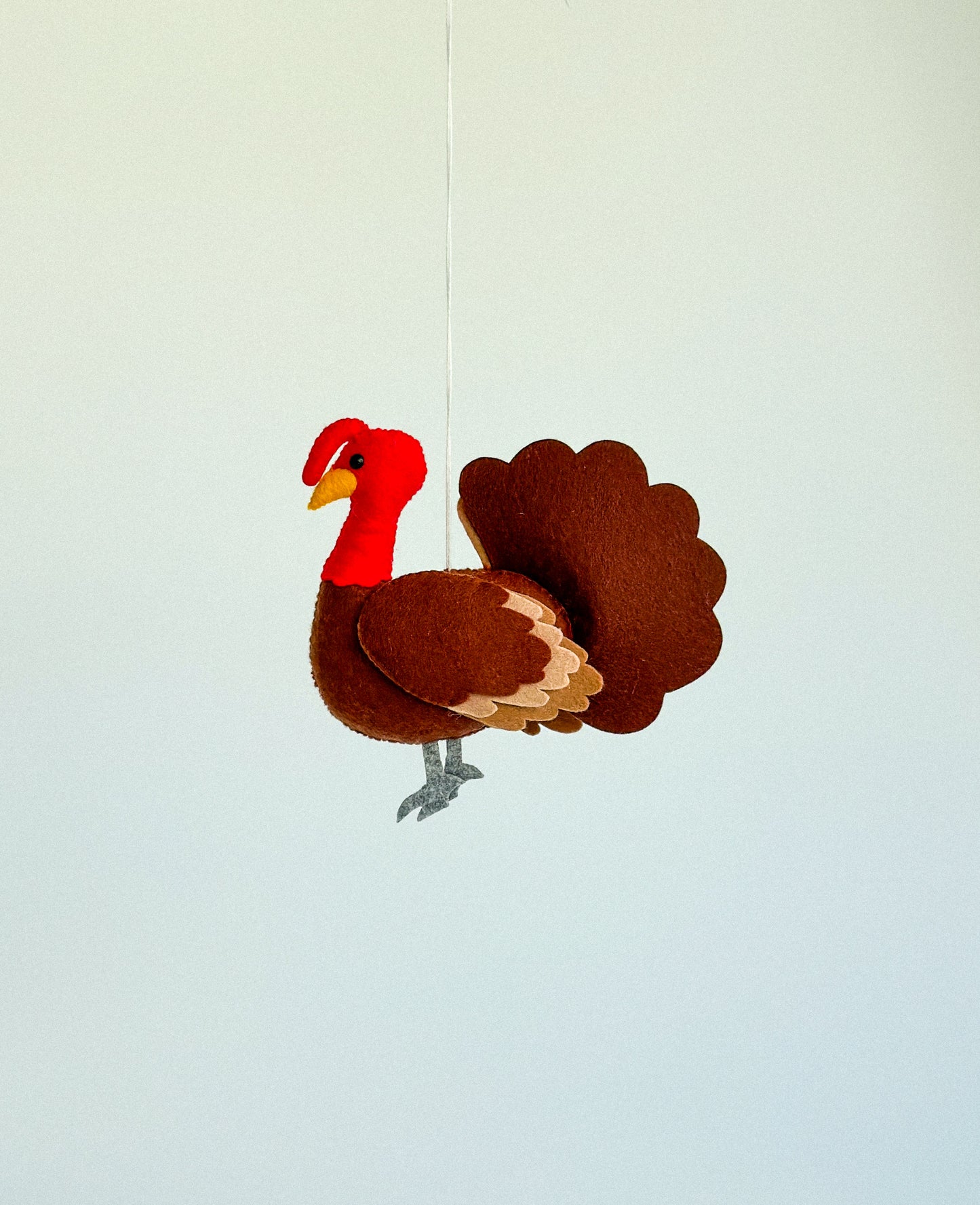 Handcrafted Felt Turkey Ornament