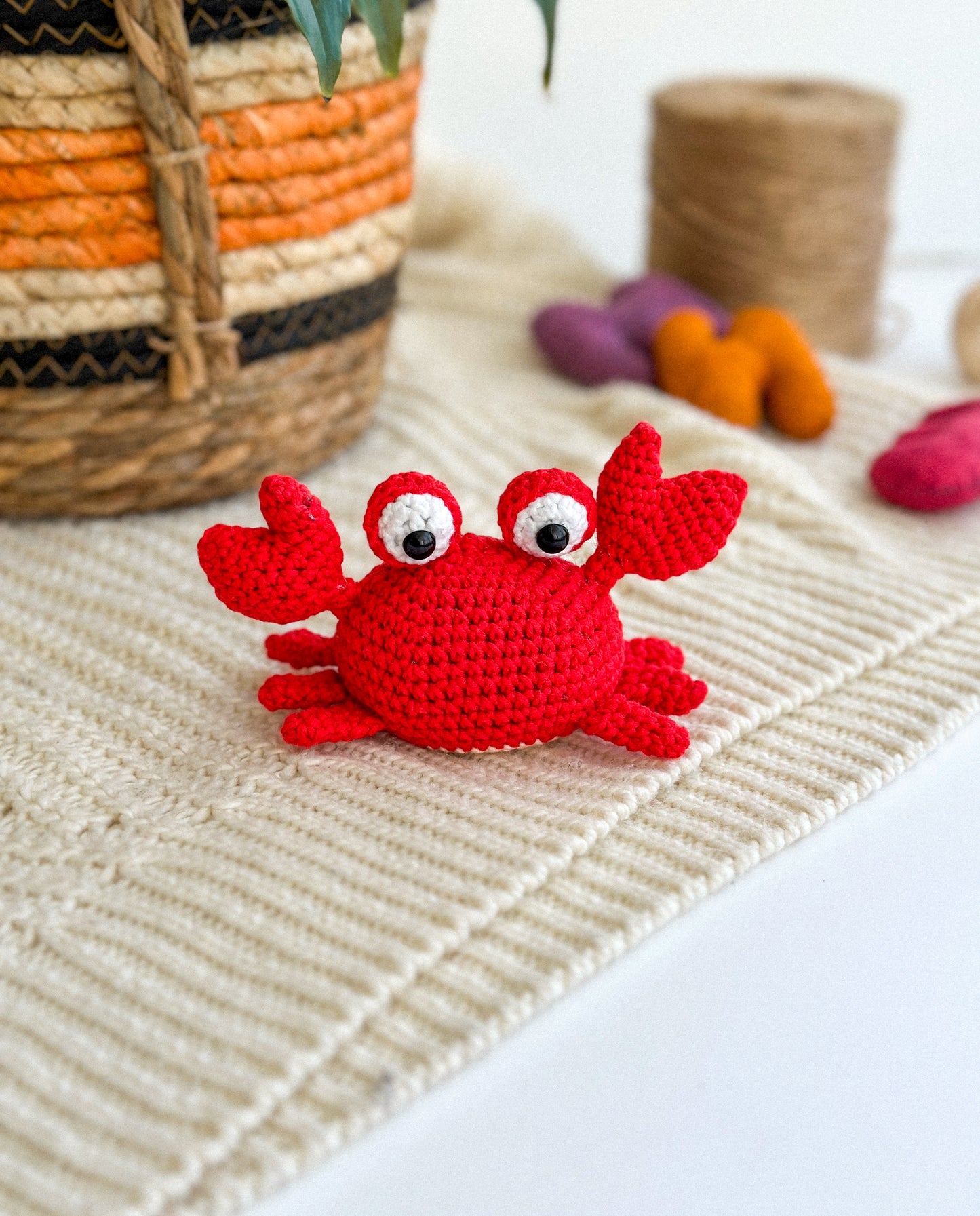 Handmade Crochet crab