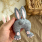 Felt bunny ornament