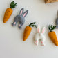 Easter bunny and carrot garland