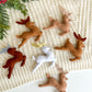 Christmas garland, Christmas tree ornaments Santa and deer’s