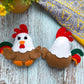 PDF pattern Felt rooster toy, PDF and SVG pattern