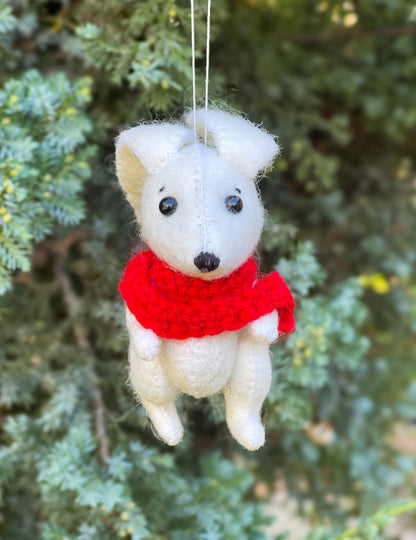 Christmas Rabbit Ornament