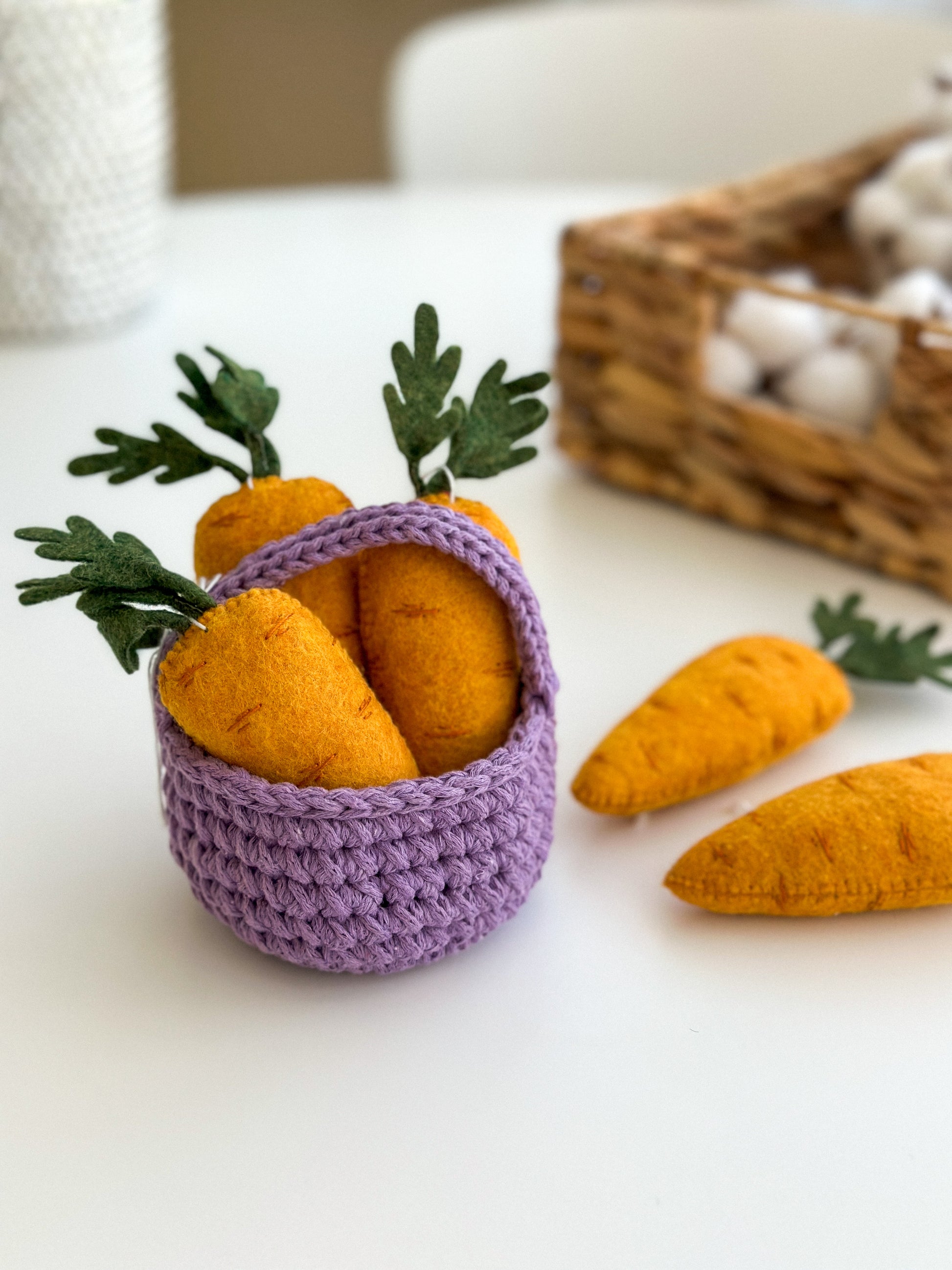 Easter carrot ornaments