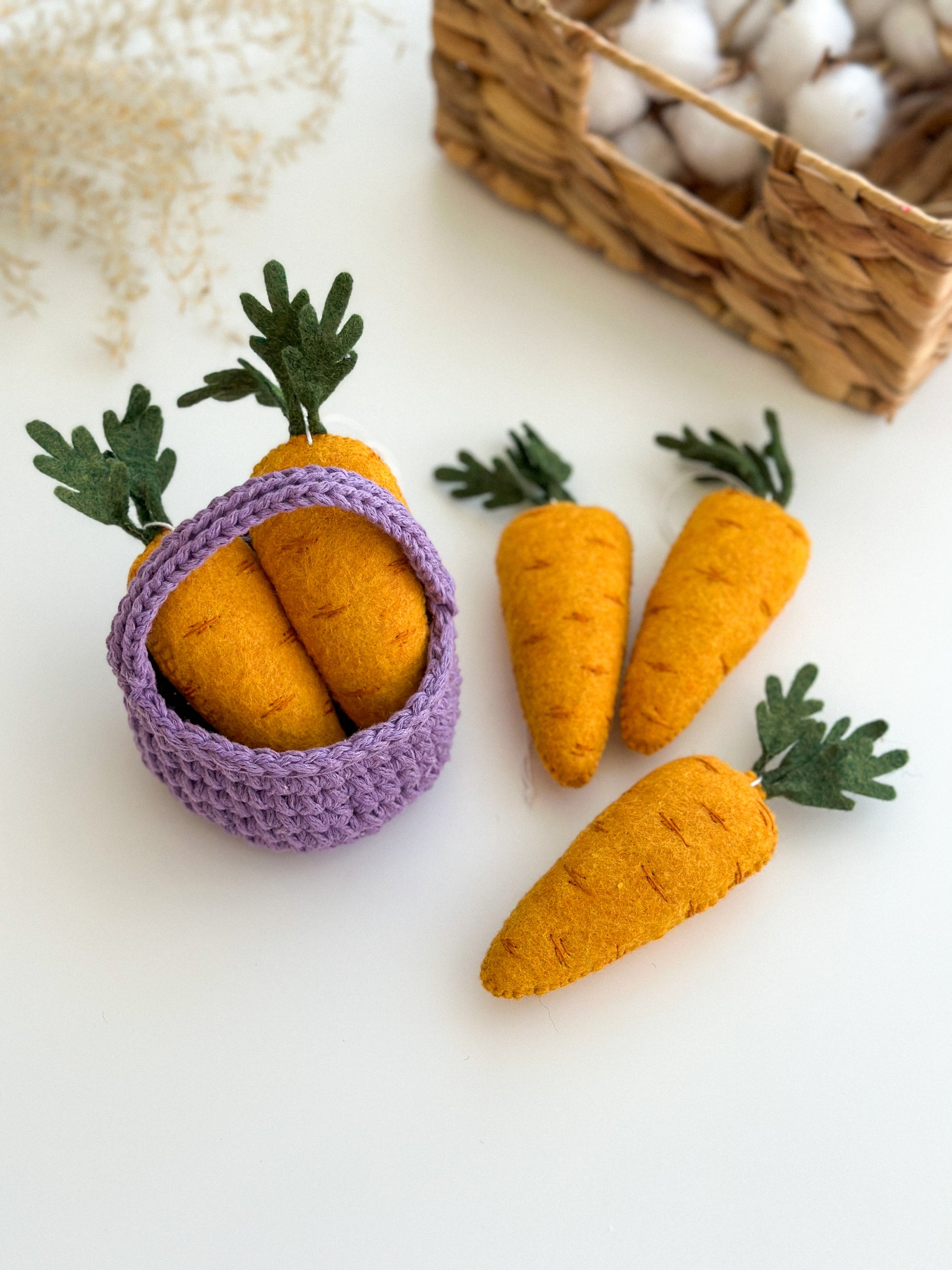 Easter carrot ornaments