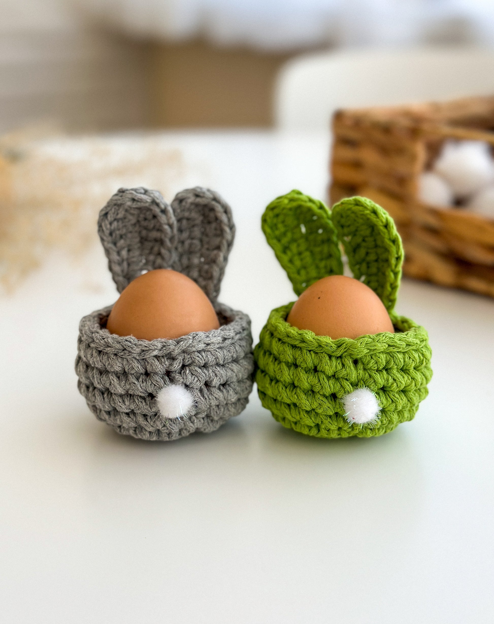 Handcrafted Easter Bunny Egg Basket