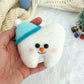 Snowman tooth ornament