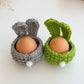 Handcrafted Easter Bunny Egg Basket, Easter decorations, Easter gifts, Crochet egg basket, Crochet Egg Holder