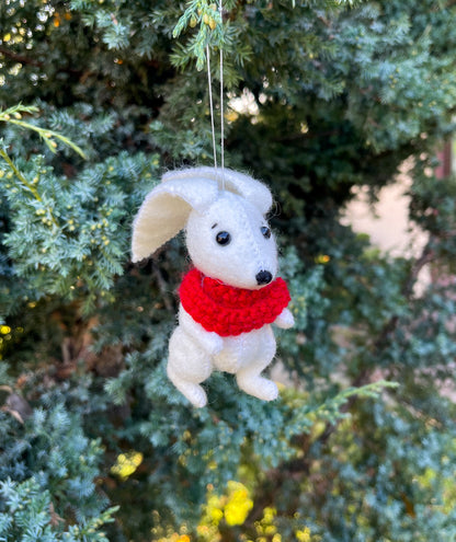 Christmas Rabbit Ornament