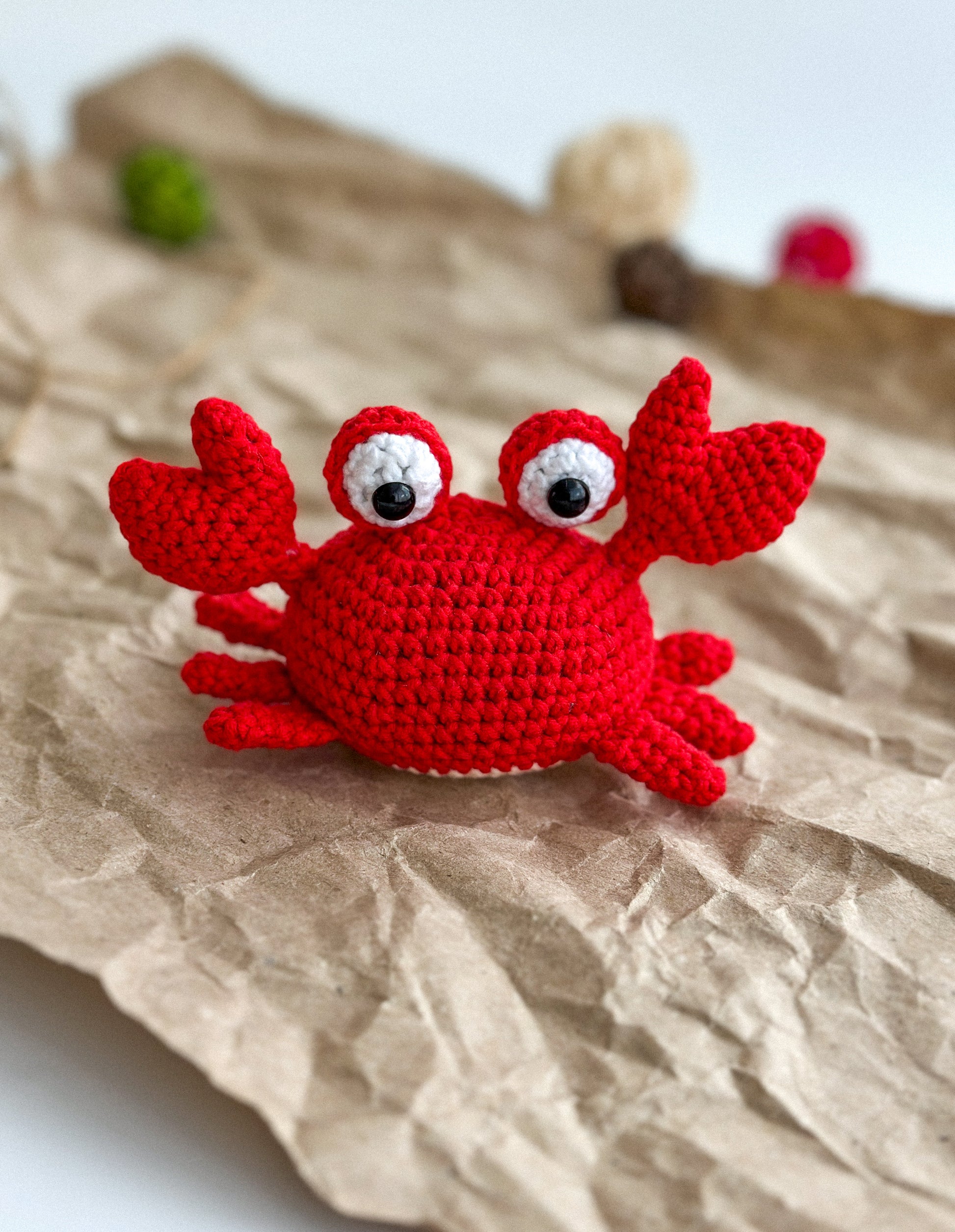 Handmade Crochet crab