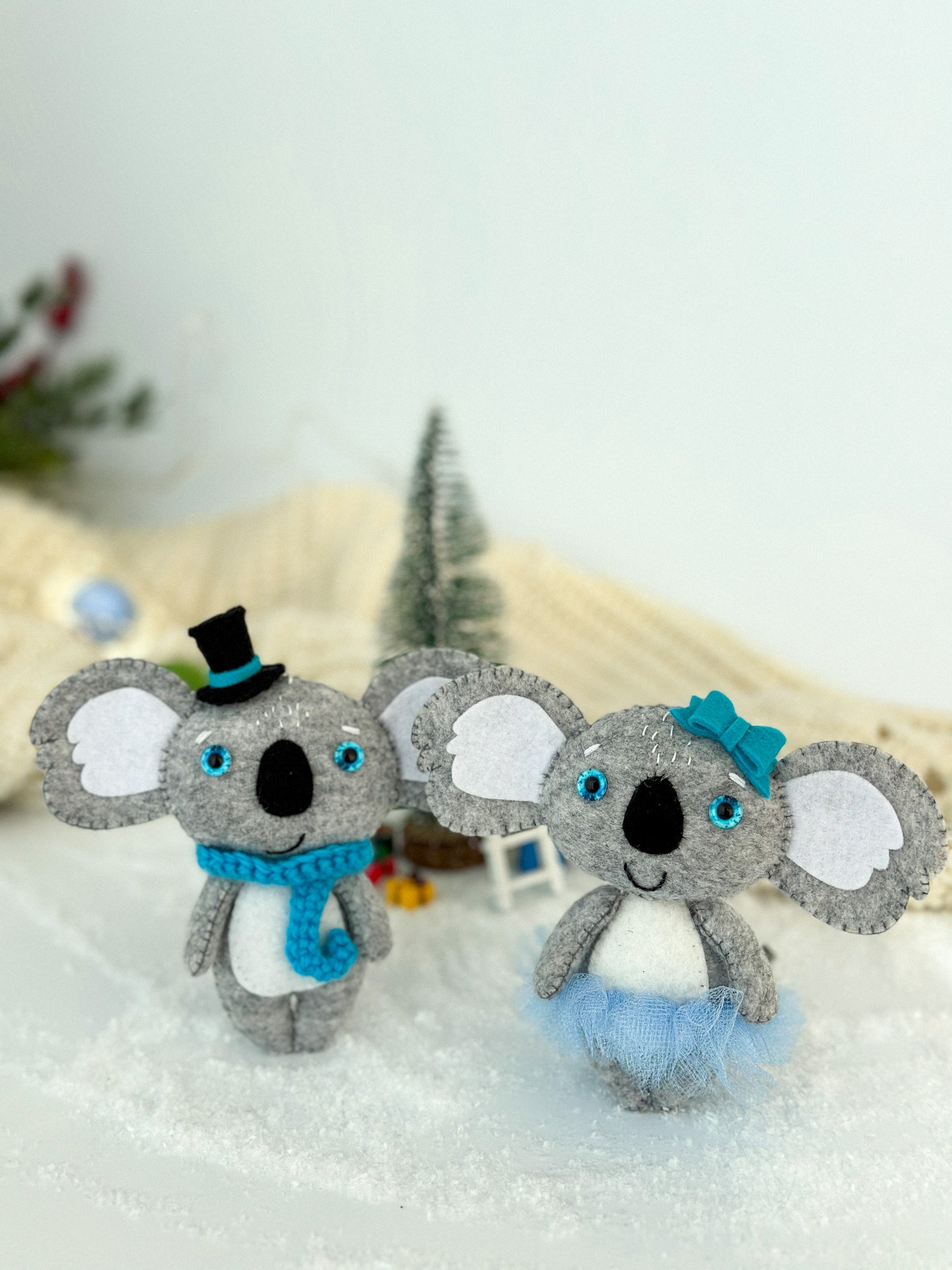 Christmas koala ornaments