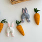 Easter bunny and carrot garland