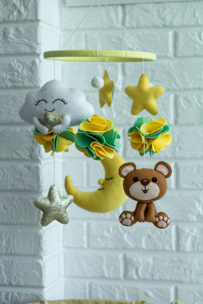 Bear baby mobile