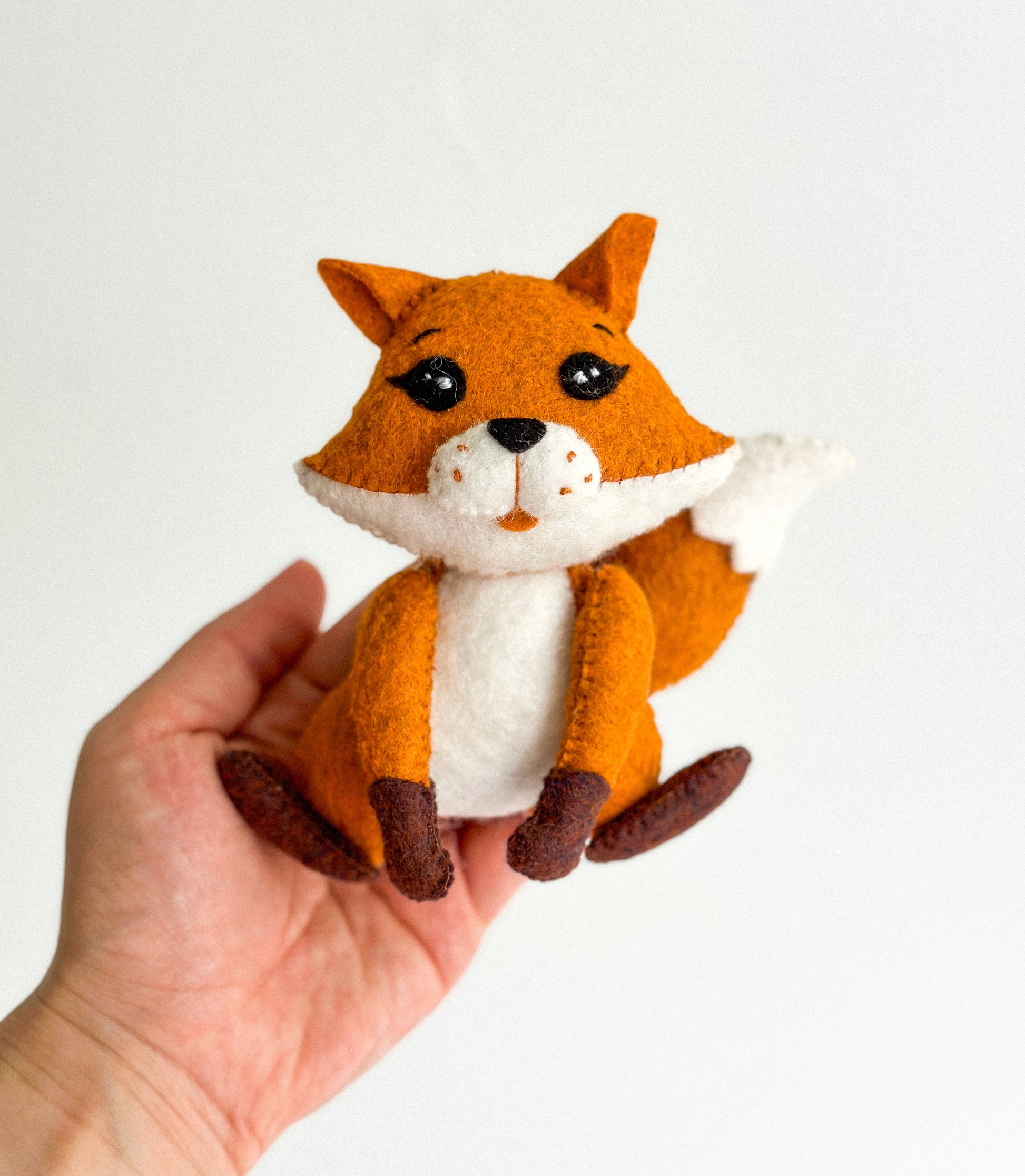 Handcrafted Felt Fox Ornament