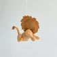 Handcrafted Felt Lion Ornament