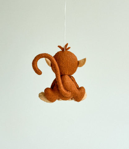 Felt Monkey Ornament
