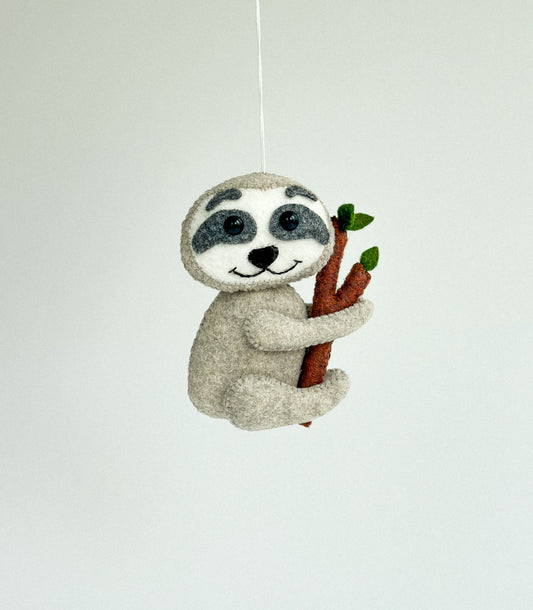 Felt Sloth Ornament