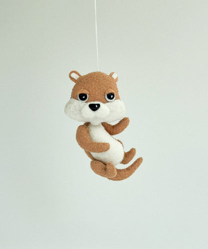 Felt Otter Ornament 