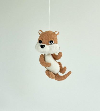 Felt Otter Ornament