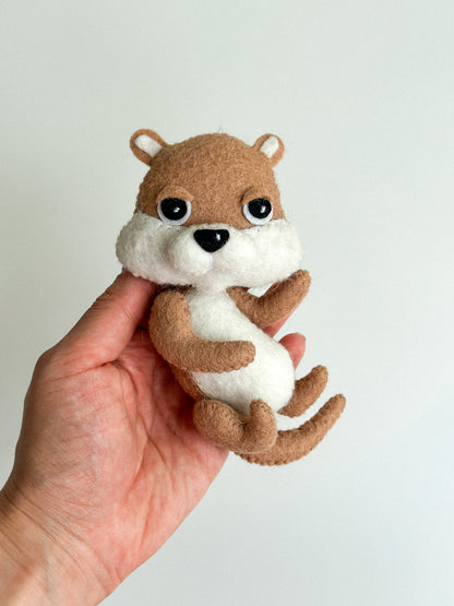 Felt Otter Ornament 