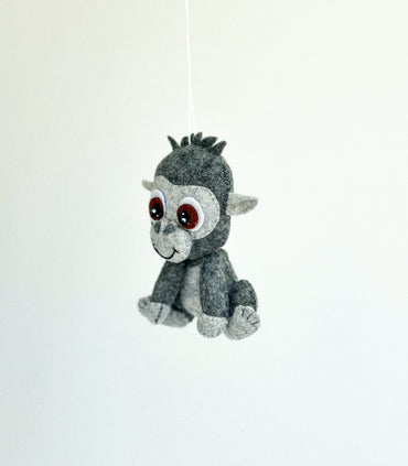 Felt Gorilla Ornament