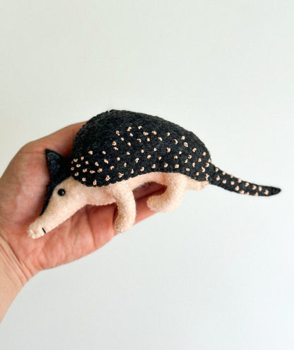 Felt Armadillo Ornament