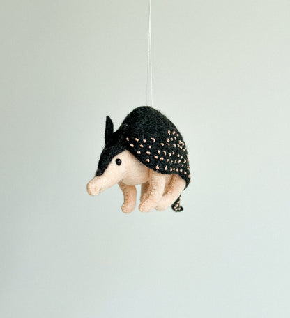 Felt Armadillo Ornament