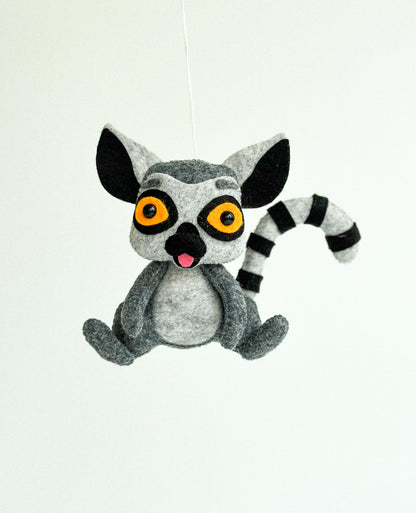 Felt Lemur Ornament