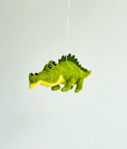Felt Crocodile Ornament