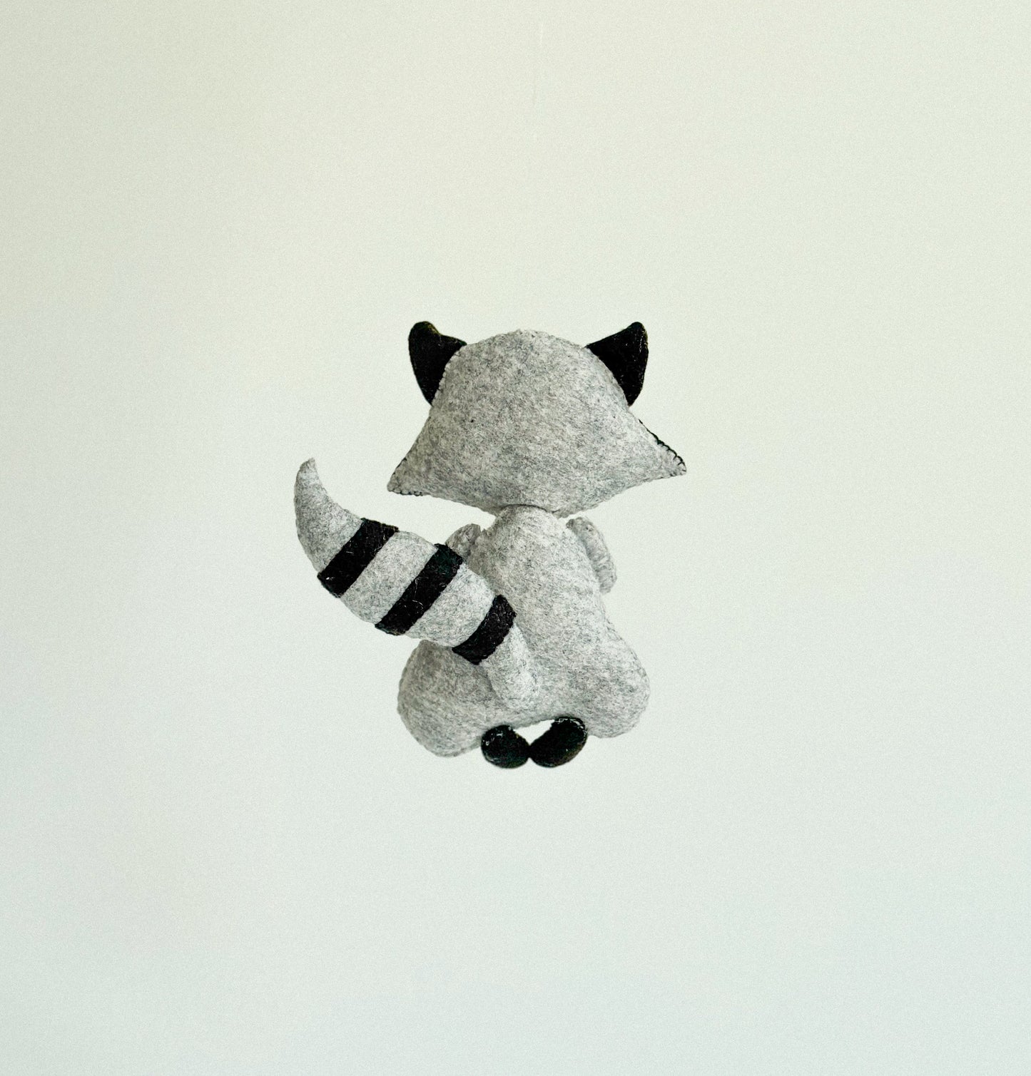 Handcrafted Felt Raccoon Ornament