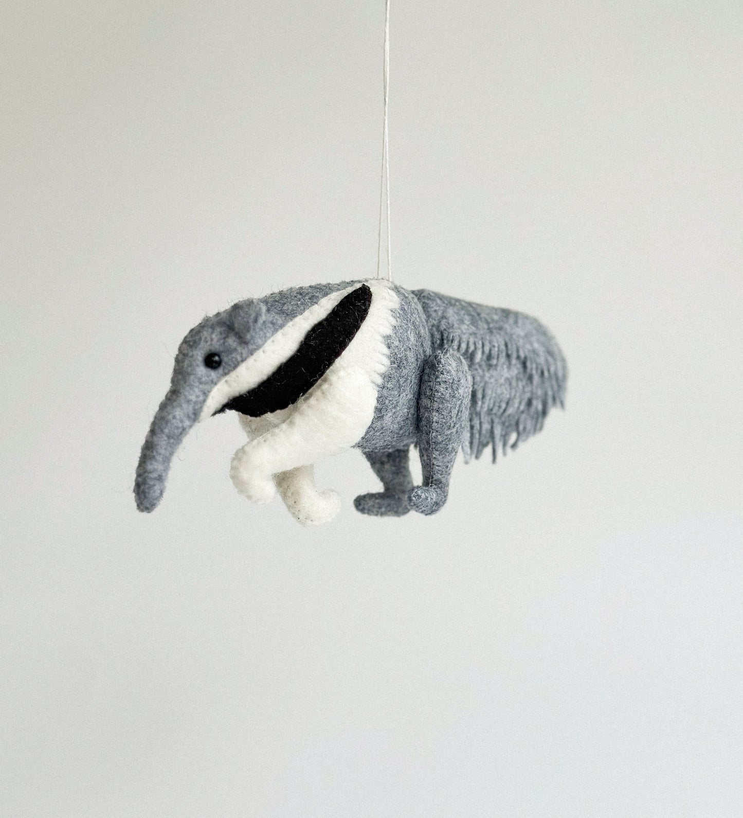 Felt Anteater Ornament