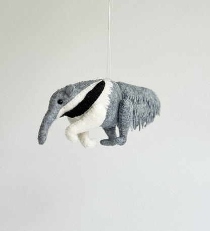 Felt Anteater Ornament