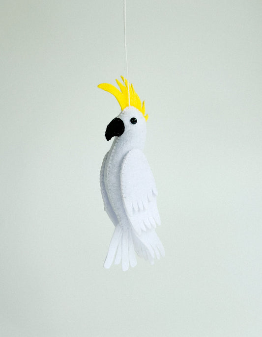 Handcrafted Felt Parrot Ornament