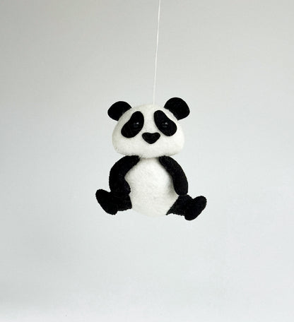 Handcrafted Felt Panda Ornament 
